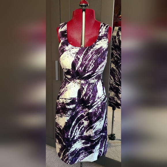 Purple paint print michael kors dress - Picture 6 of 6
